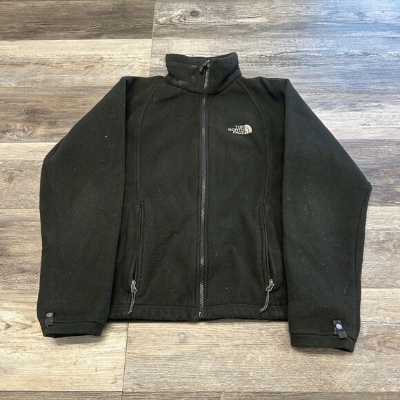 The North Face Jackets & Blazers - The North‎ Face Black Womens Large Long Sleeve Full Zip Mock Neck Fleece Jacket